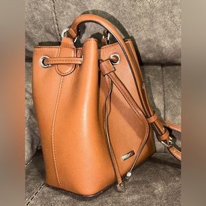 Chaps Faux Leather Bucket Bag